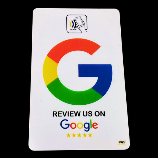 Google NFC Tap to Review Cards for Restaurants & other retail