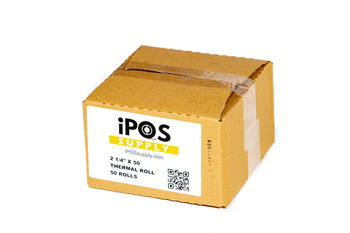 2 1/4 inch x 50 Feet Thermal Receipt Paper (50 rolls in a case)
