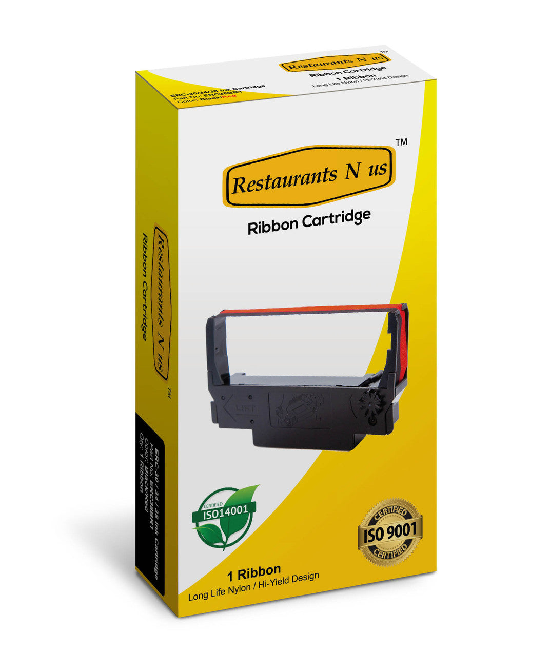 Epson ERC-38 (Box Of 6) Black Red Ribbon Cartridge ERC 30 / 34 / 38 Ink