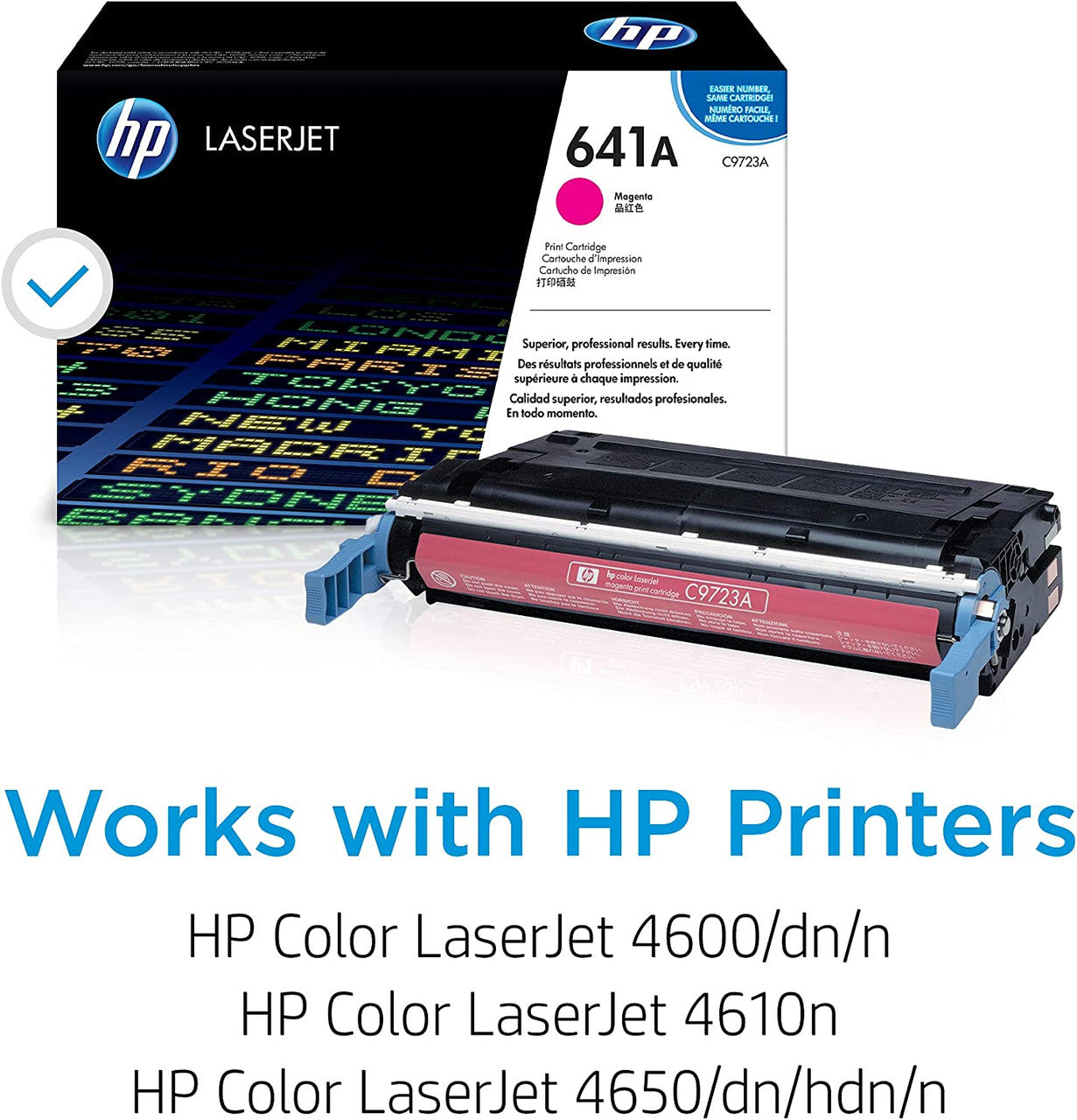 Original HP 641A Magenta LaserJet Toner Cartridge, C9723A