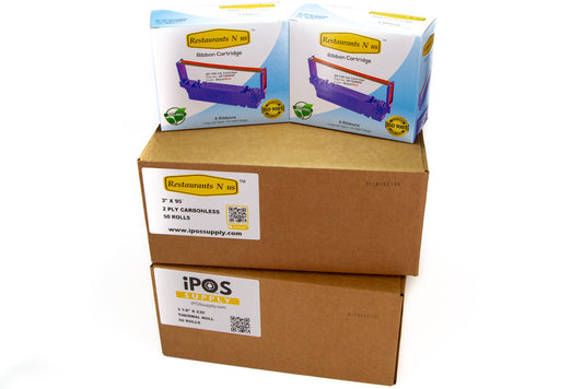 Star Micronics Thermal, 2-Ply Carbonless and SP-700 Red/Black Ink Bundle