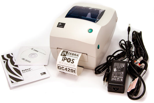 Zebra GC420t Desktop Thermal Printer, USB, Serial, Parallel - OPEN BOX