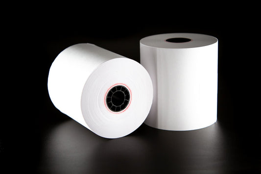 1 Ply Bond Receipt Paper Rolls 3-inch x 165 Feet - (Pack of 10 Rolls)