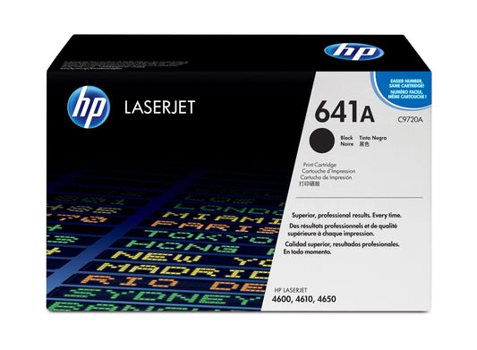 Genuine HP 641A Black Original LaserJet Toner Cartridge, C9720A