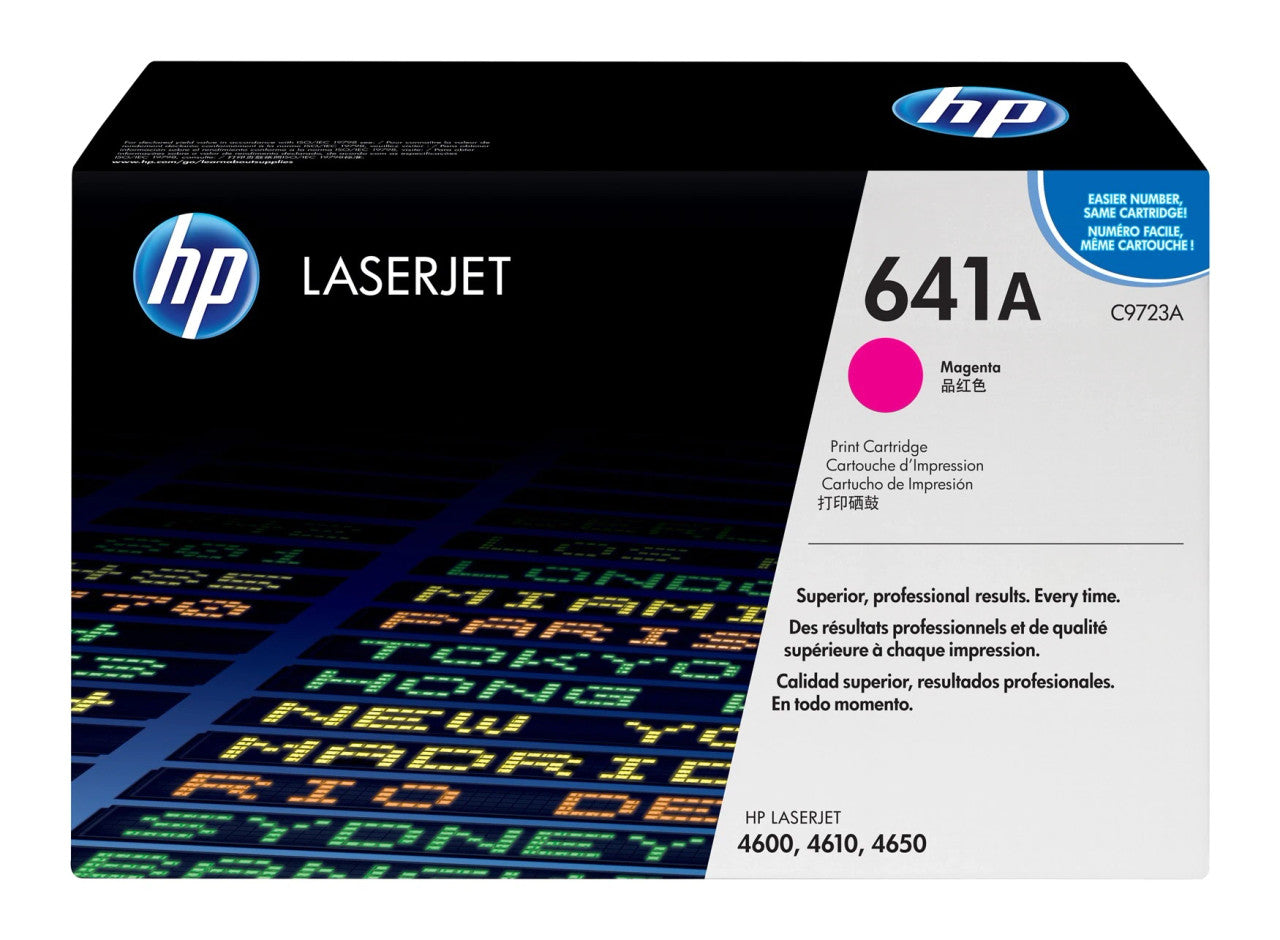 Original HP 641A Magenta LaserJet Toner Cartridge, C9723A