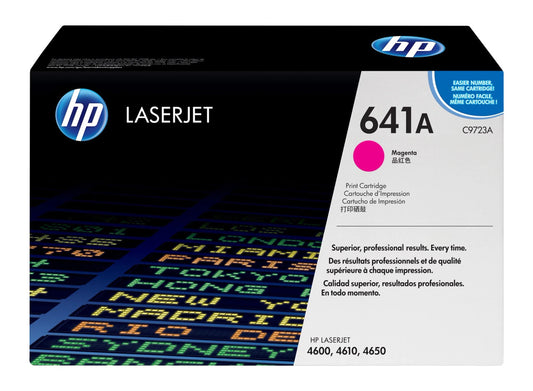 Original HP 641A Magenta LaserJet Toner Cartridge, C9723A