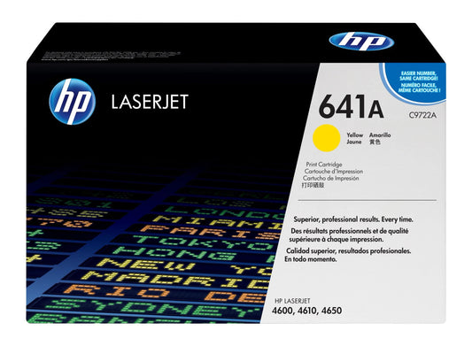 HP 641A C9722A Yellow Original LaserJet Toner Cartridge