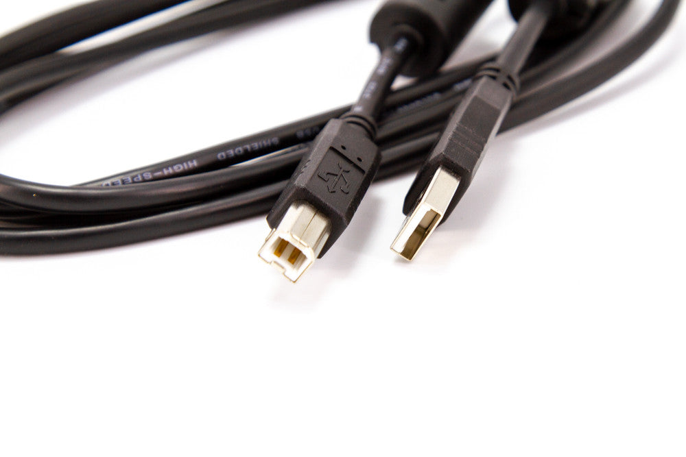 USB 2.0 Printer Cable - A-Male to B-Male Cord - 6 Feet (1.8 Meters), Black