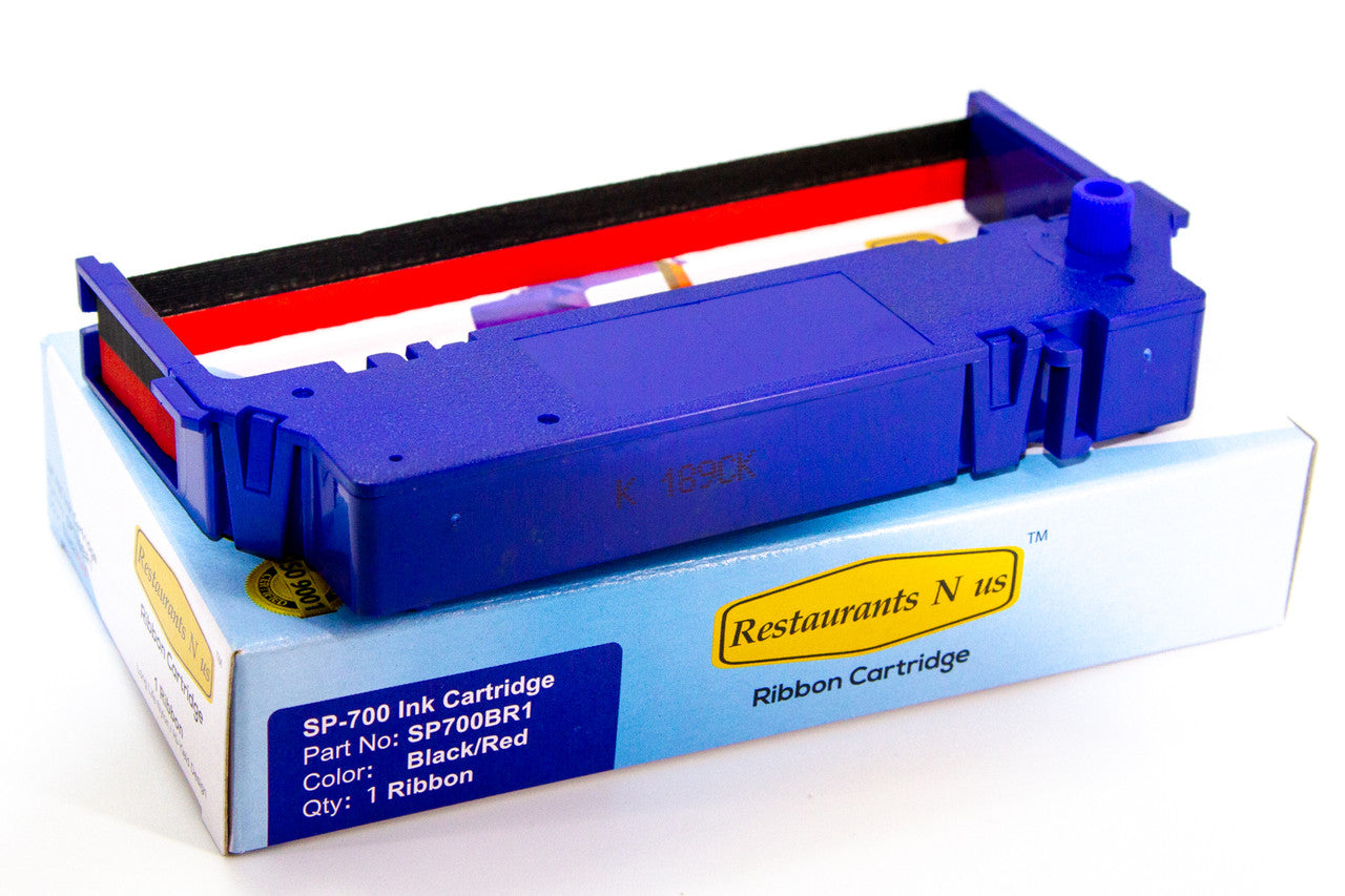 SP-700 Black and Red Ribbon (Box of 60) Ink Cartridge Compatible with Star SP-700BR, RC-700BR, SP-712, SP-742 POS Printer Ribbon