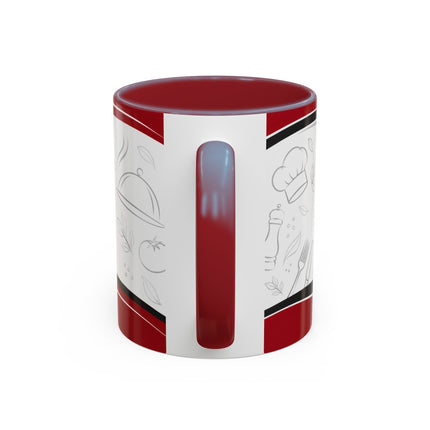 Restaurant Logo Accent Coffee Mug — Customizable 11/15oz Branded Cafe Mug