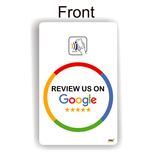 Google Review NFC Tap Card Design 1 front