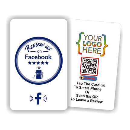 Facebook Feedback NFC Tap Card Design 1 front