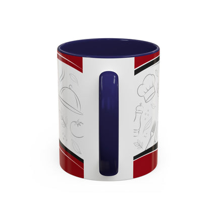 Restaurant Logo Accent Coffee Mug — Customizable 11/15oz Branded Cafe Mug
