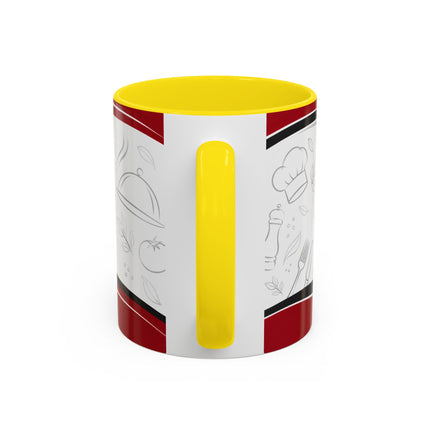 Restaurant Logo Accent Coffee Mug — Customizable 11/15oz Branded Cafe Mug