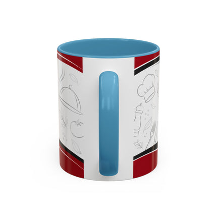 Restaurant Logo Accent Coffee Mug — Customizable 11/15oz Branded Cafe Mug