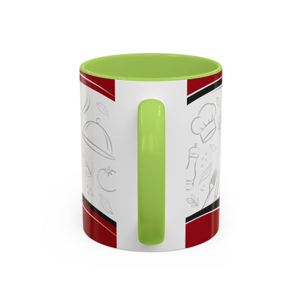 Restaurant Logo Accent Coffee Mug — Customizable 11/15oz Branded Cafe Mug