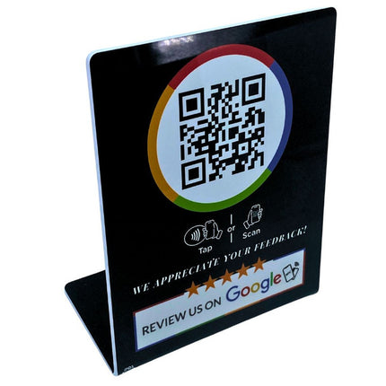 Google Review Counter Stand Design 1 Black