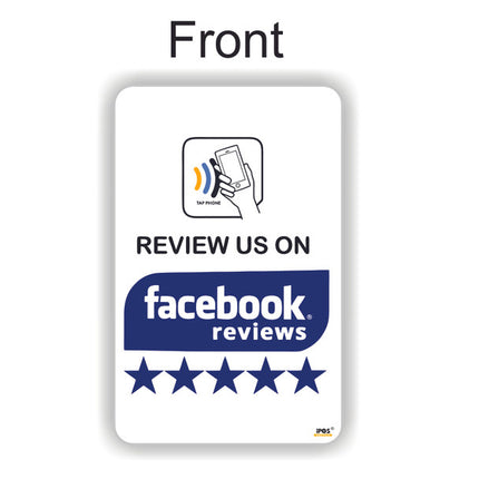 Facebook Feedback NFC Tap Card Design 2 front
