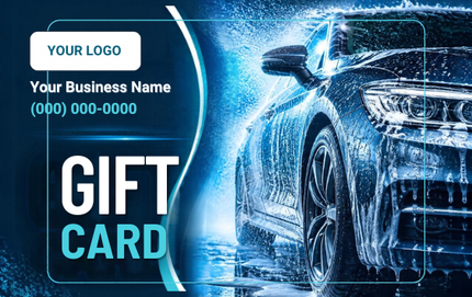 Car Wash Shine RHGC-AUT-102 plastic gift card design