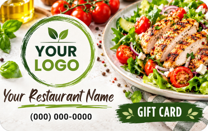 Fresh Healthy Dining RHGC-HLT-201 personalized plastic gift card