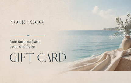 Coastal Getaway RHGC-HOT-103 plastic gift card design