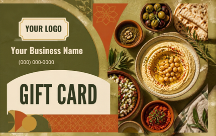 Mediterranean Table RHGC-RST-108 custom plastic gift card design