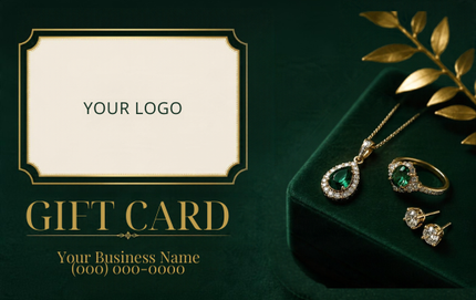 Jewelry Luxe RHGC-RTL-103 personalized plastic gift card