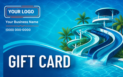 Water Park Splash RHGC-THM-102 gift card design