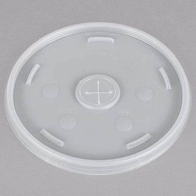 Dart 32SL Translucent Lid with Straw Slot - 500/Case