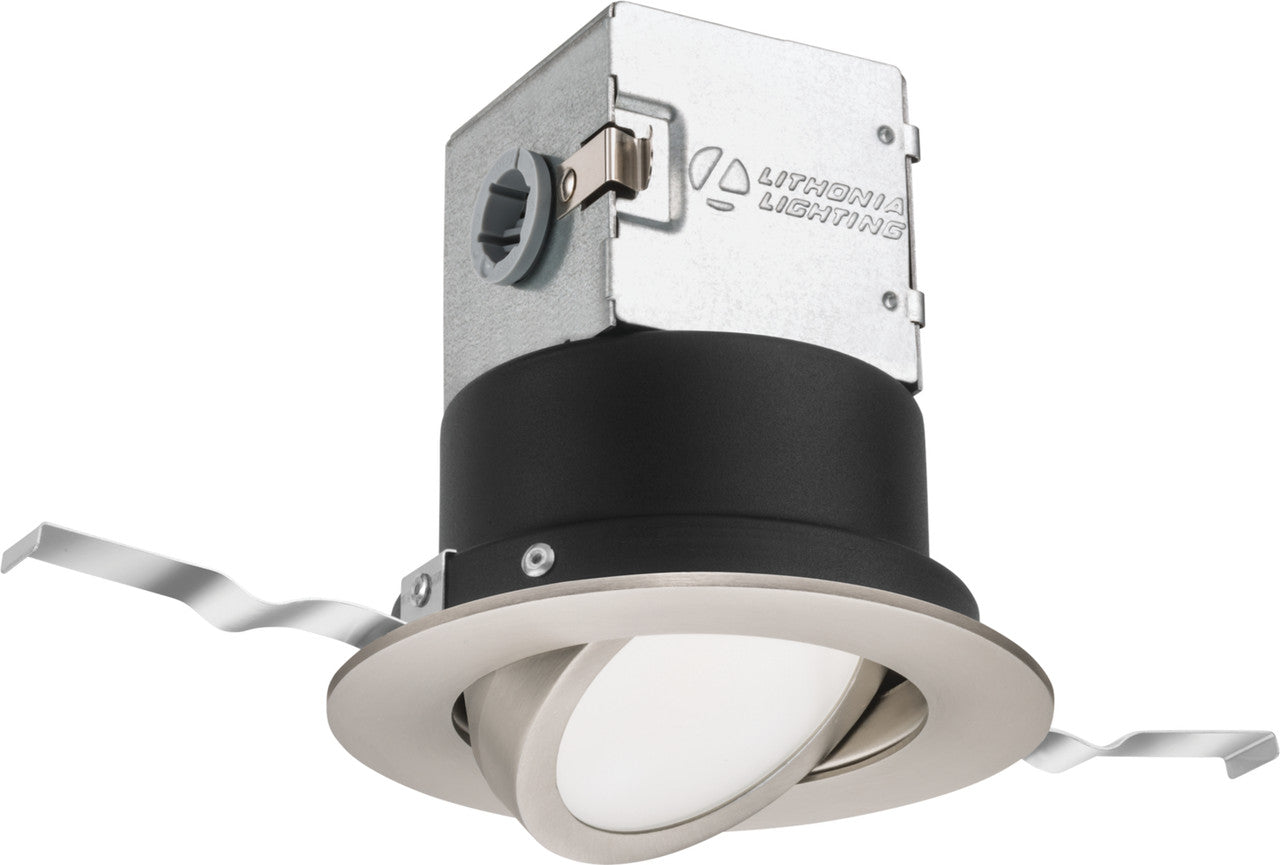 4" Brushed Nickel Led One Up Downlight Integrated Kit By Lithonia Lighting