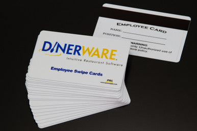DinerWare POS - Magnetic Swipe Employee ID Cards (10 Pack) - NEW
