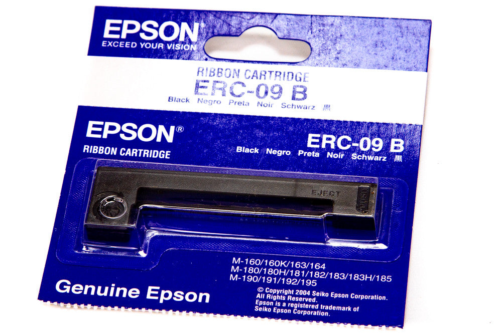 Genuine Epson ERC-09B Black Ribbon for M-160/180/190 Dot Matrix printer