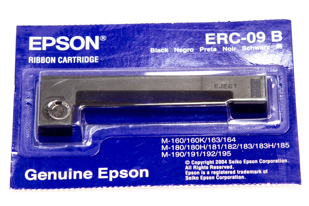 Genuine Epson ERC-09B Black Ribbon for M-160/180/190 Dot Matrix printer