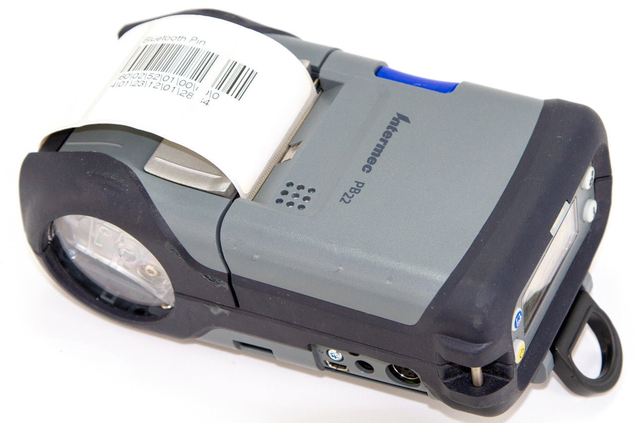 Intermec PB22 Portable Serial USB & Bluetooth Direct Thermal Label Printer - Black - TESTED