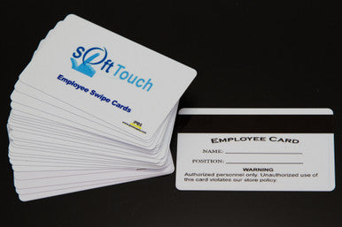 SoftTouch POS - Magnetic Swipe Employee ID Cards (10 Pack) - NEW