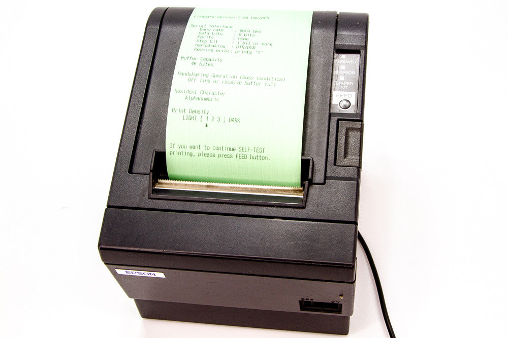 EPSON TM-T88III Thermal Receipt Printer With Serial Interfaces & Power Supply M129C