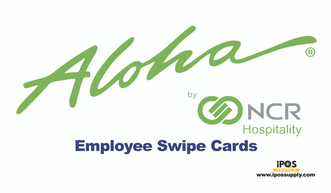 Aloha POS - Magnetic Swipe Employee ID Cards (10 Pack) - NEW