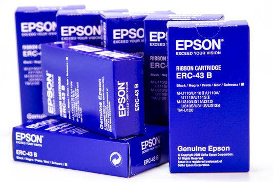 Epson ERC-43B Ribbon Cartridge Black for M-U110/310/20 TM-H2000