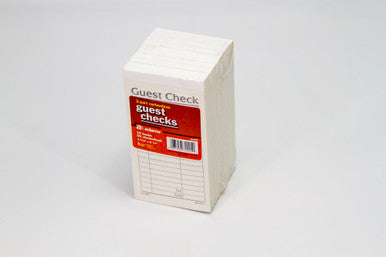 Adams 2-Part Carbonless Guest Check - 50 checks/book - 10 pk