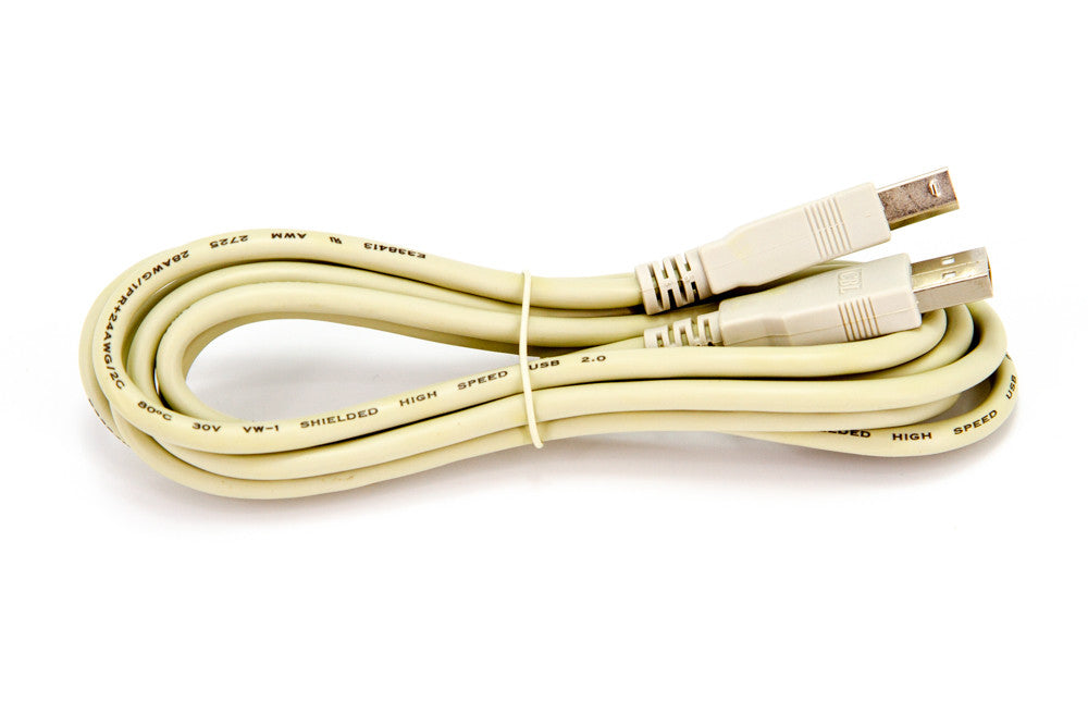 USB 2.0 Printer Cable - A-Male to B-Male Cord - 6 Feet (1.8 Meters), Beige