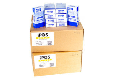 Restaurant Printer Supply Bundle — Thermal + Bond + 10 Genuine Star RC700BR Ribbons