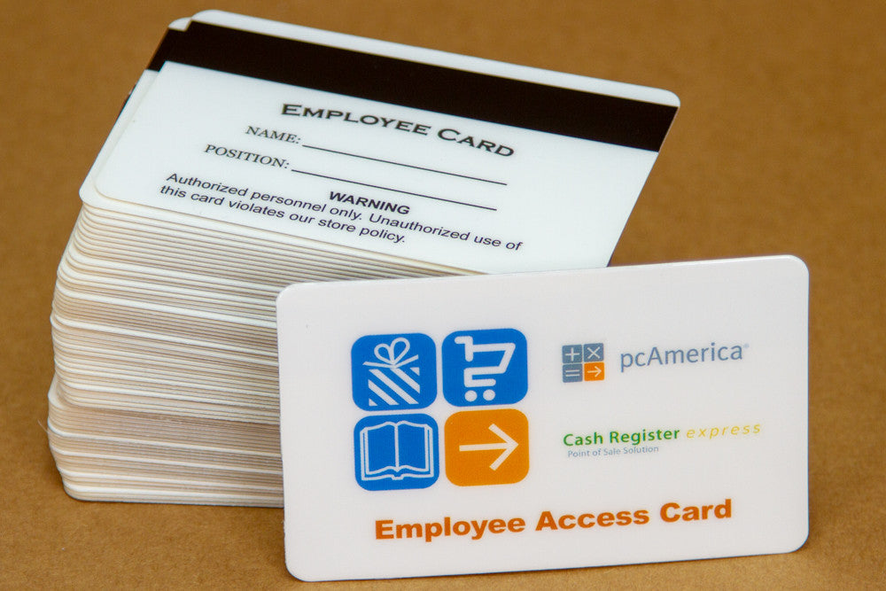 pcAmerica Employee Access Magnetic Swipe Cards (50 Pack) High Quality - NEW