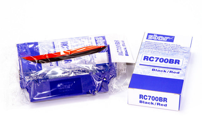 Genuine Star Micronics RC700BR Black & Red Kitchen Printer Ribbon - Box of 20