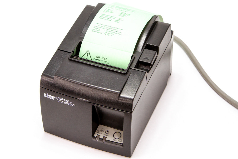 Star Micronics TSP100 Ethernet Interface Thermal Receipt Printer, Black, 143LAN W/Power Cord